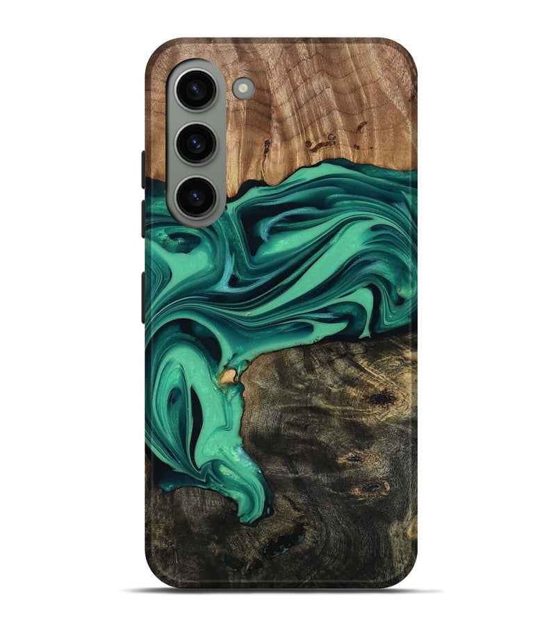 Galaxy S23 Plus Wood Live Edge Phone Case - Jaxxon (Green, 816879)