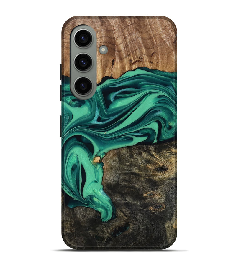 Galaxy S24 Plus Wood Live Edge Phone Case - Jaxxon (Green, 816879)