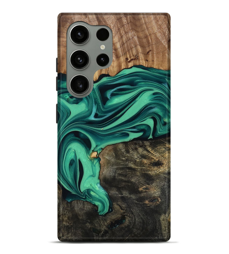 Galaxy S24 Ultra Wood Live Edge Phone Case - Jaxxon (Green, 816879)