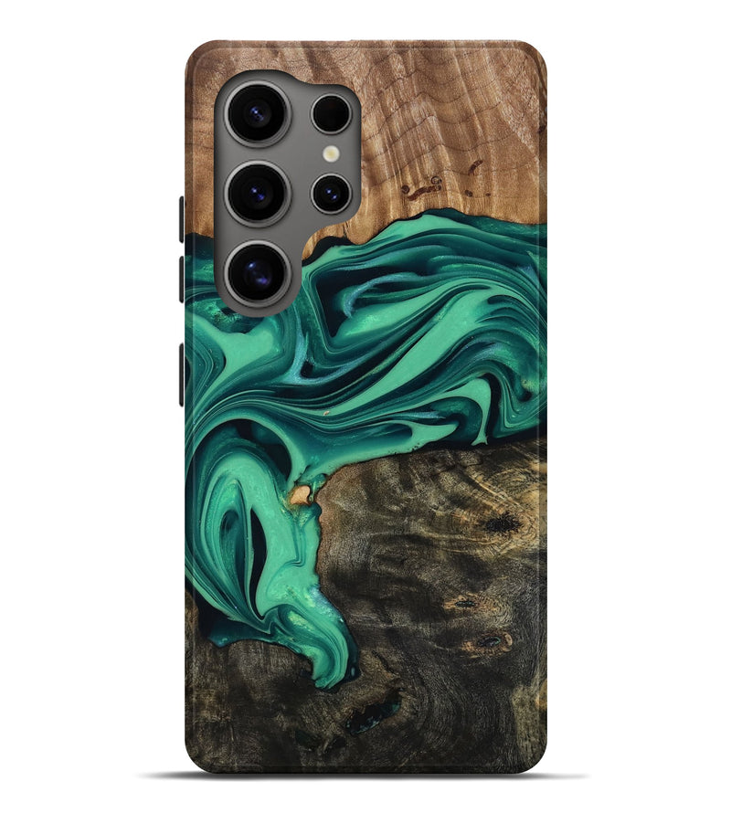 Galaxy S25 Ultra Wood Live Edge Phone Case - Jaxxon (Green, 816879)