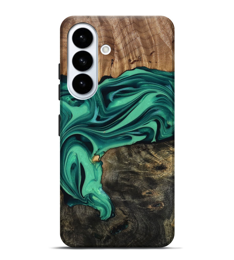 Galaxy S26 Plus Wood Live Edge Phone Case - Jaxxon (Green, 816879)