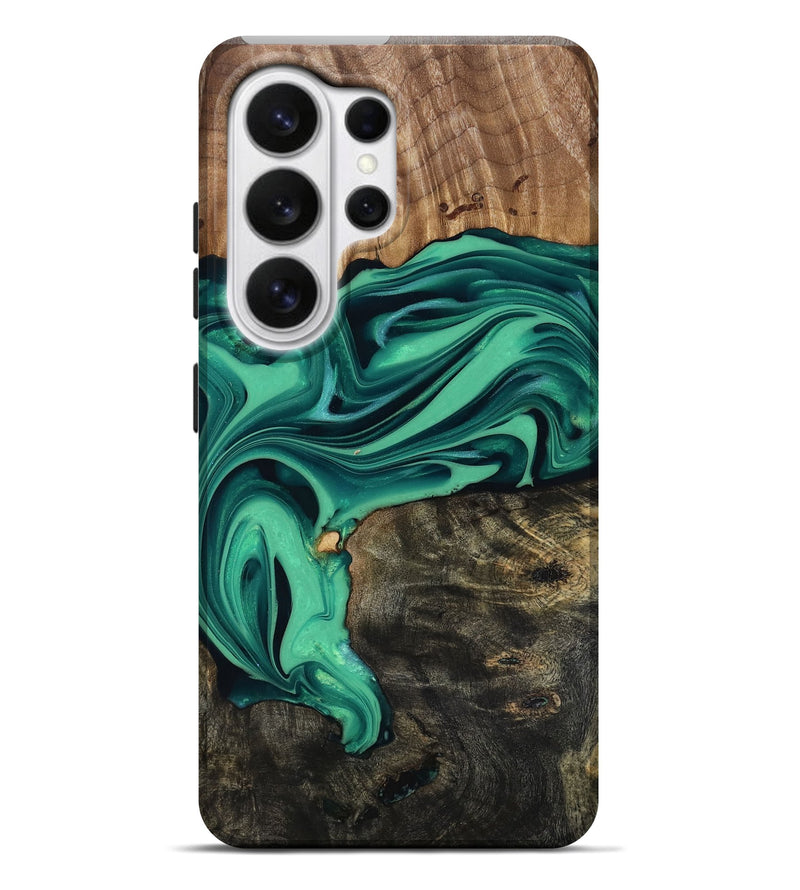 Galaxy S26 Ultra Wood Live Edge Phone Case - Jaxxon (Green, 816879)