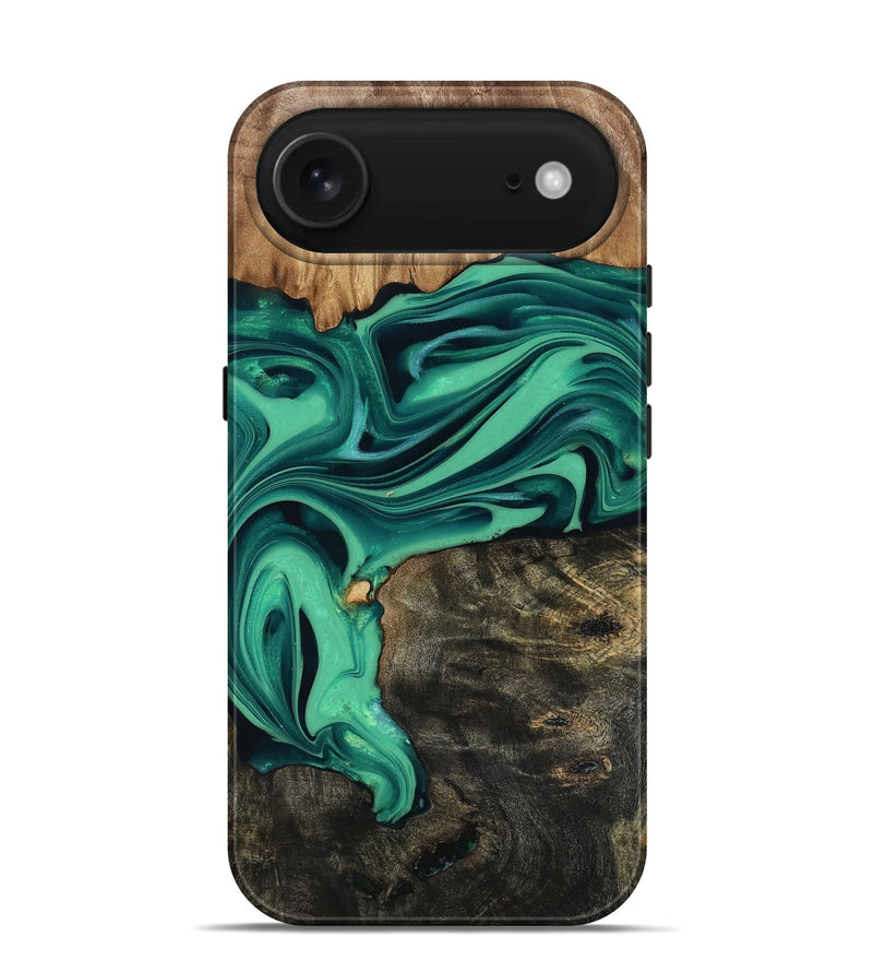 iPhone 17 Air Wood Live Edge Phone Case - Jaxxon (Green, 816879)