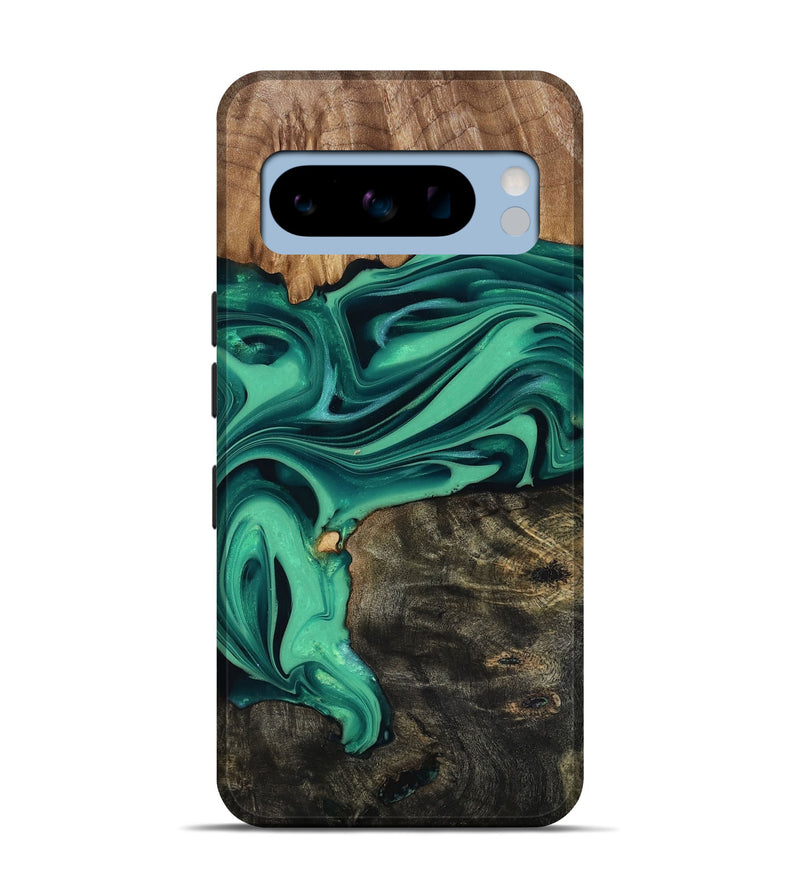 Pixel 8 Pro Wood Live Edge Phone Case - Jaxxon (Green, 816879)