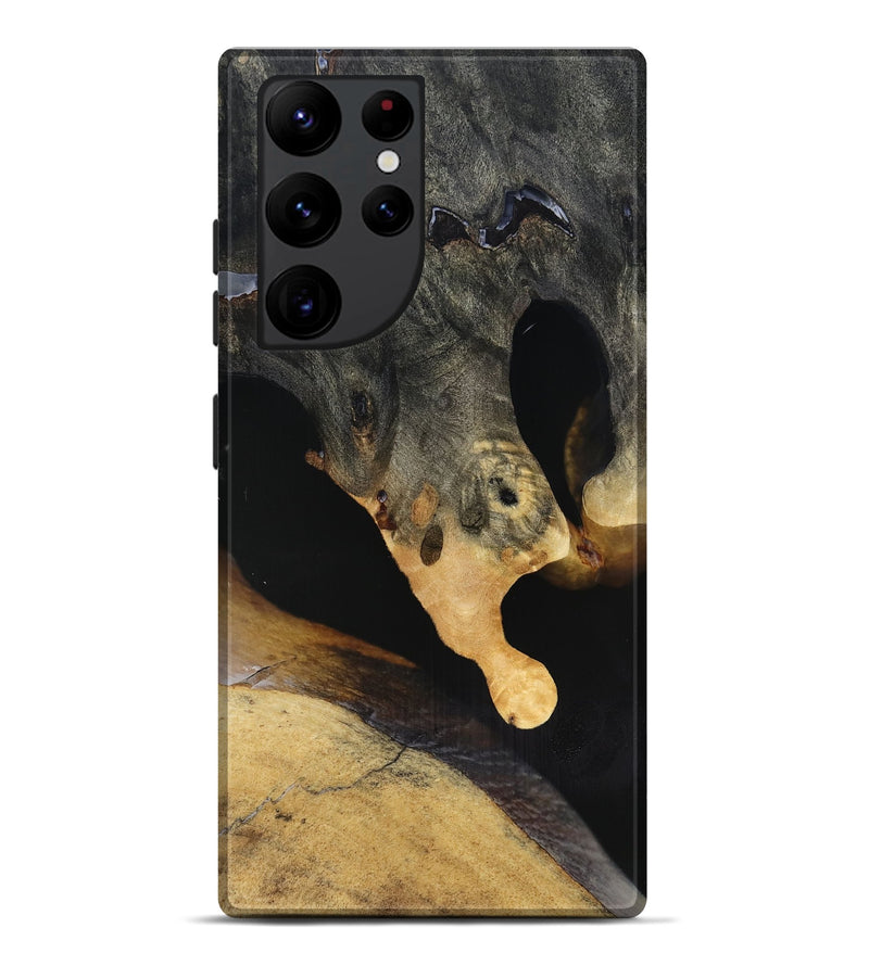Galaxy S22 Ultra Wood Live Edge Phone Case - Jazmin (Clear, 816880)