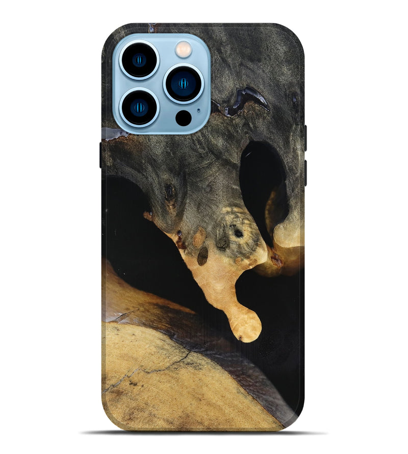 iPhone 14 Pro Max Wood Live Edge Phone Case - Jazmin (Clear, 816880)