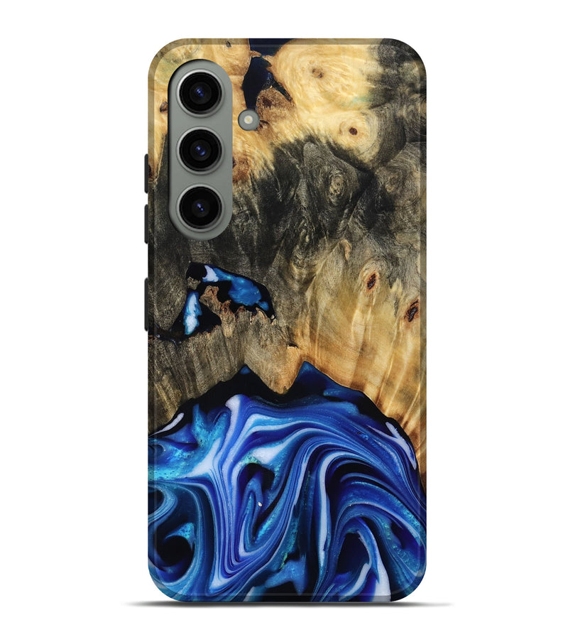 Galaxy S24 Plus Wood Live Edge Phone Case - Alijah (Blue, 816883)