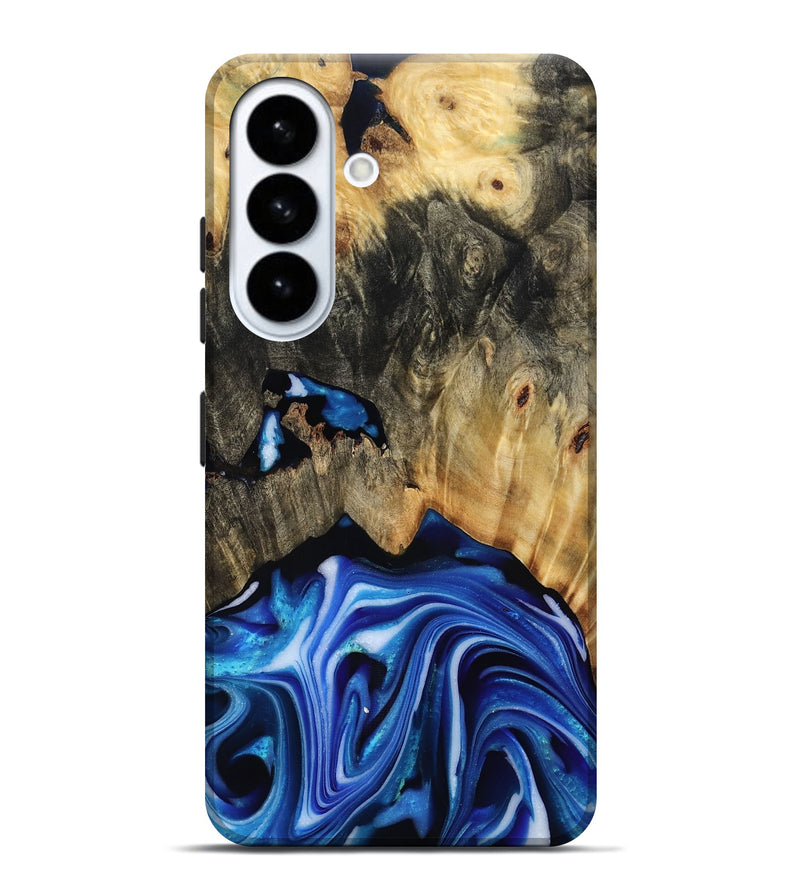 Galaxy S26 Plus Wood Live Edge Phone Case - Alijah (Blue, 816883)