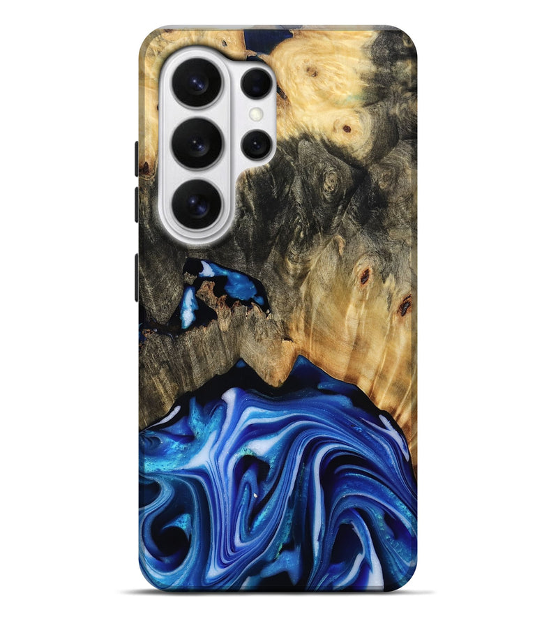 Galaxy S26 Ultra Wood Live Edge Phone Case - Alijah (Blue, 816883)