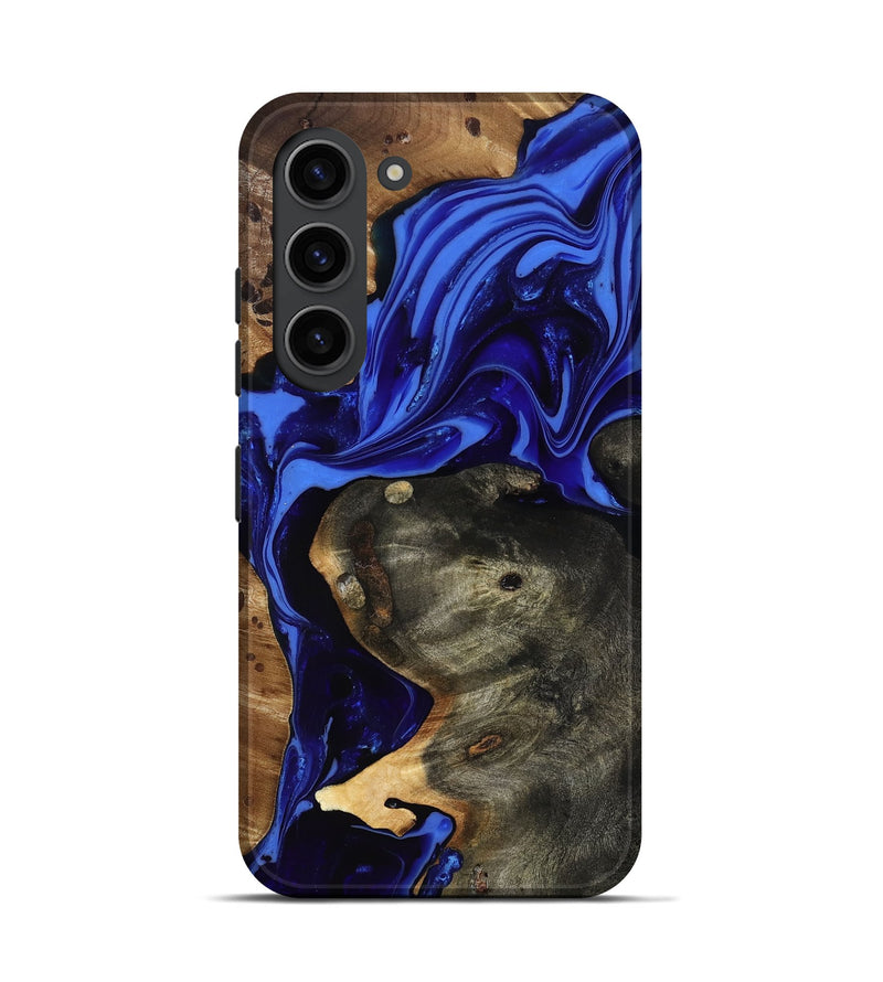 Galaxy S23 Wood Live Edge Phone Case - Carie (Blue, 816885)
