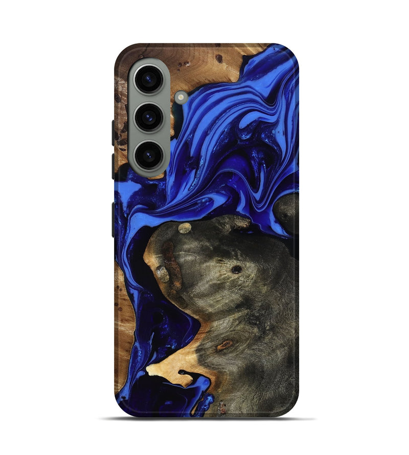 Galaxy S24 Wood Live Edge Phone Case - Carie (Blue, 816885)
