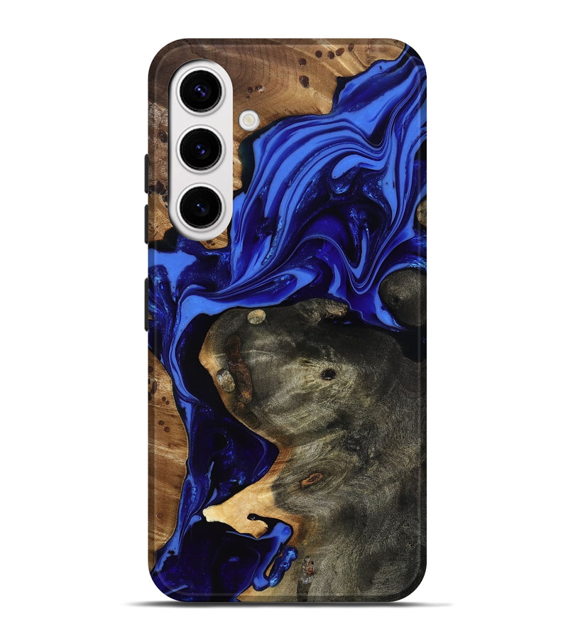 Galaxy S25 Plus Wood Live Edge Phone Case - Carie (Blue, 816885)