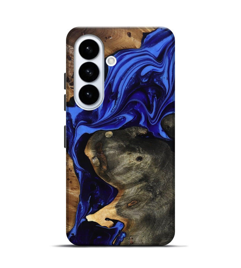Galaxy S26 Wood Live Edge Phone Case - Carie (Blue, 816885)