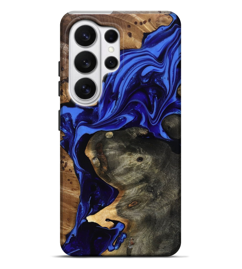 Galaxy S26 Ultra Wood Live Edge Phone Case - Carie (Blue, 816885)