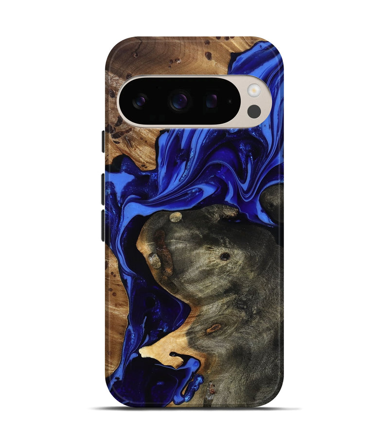 Pixel 10 Wood Live Edge Phone Case - Carie (Blue, 816885)