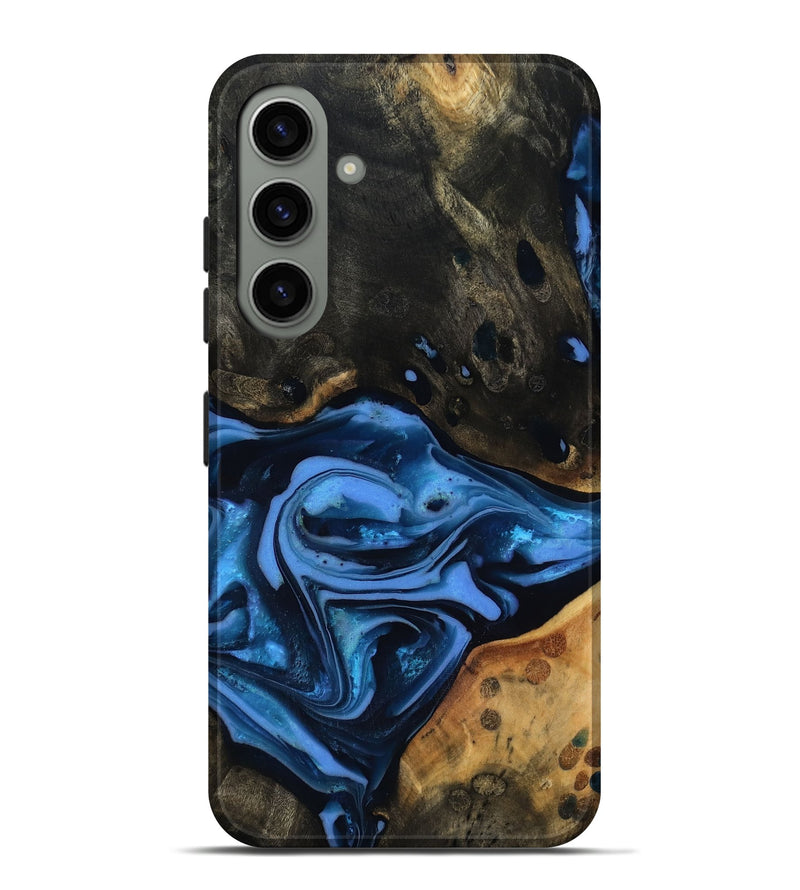 Galaxy S24 Plus Wood Live Edge Phone Case - Reggie (Blue, 816887)