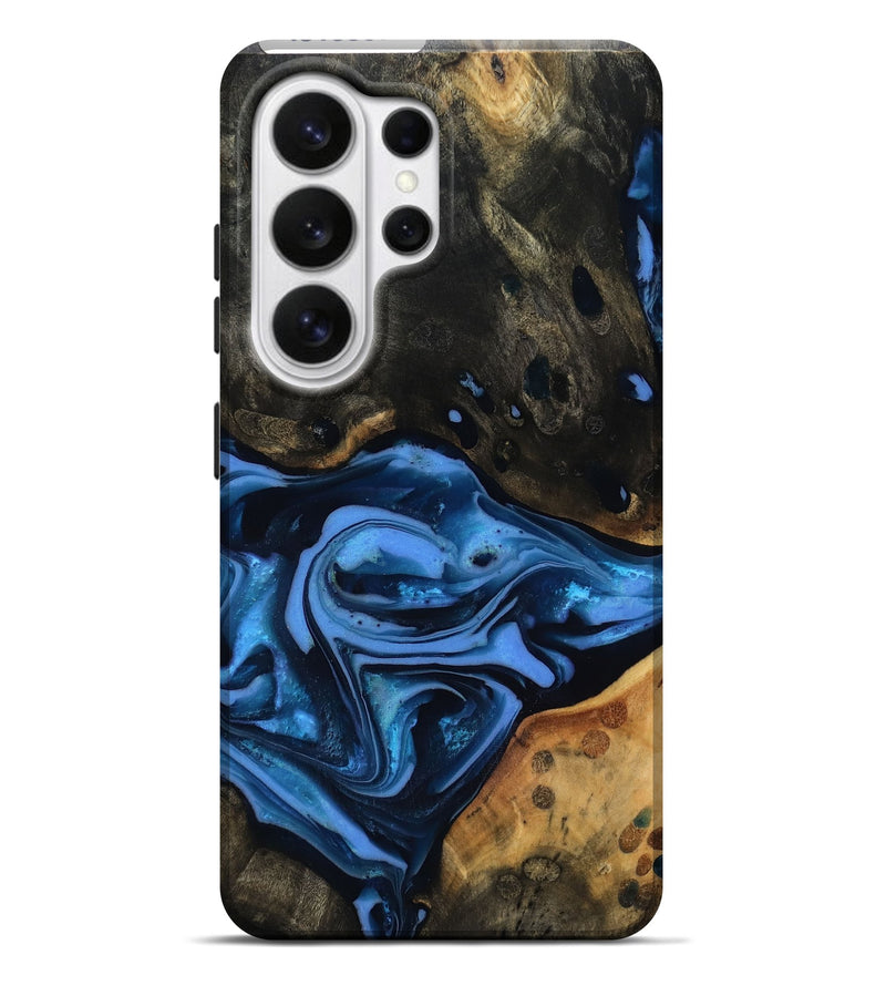 Galaxy S26 Ultra Wood Live Edge Phone Case - Reggie (Blue, 816887)