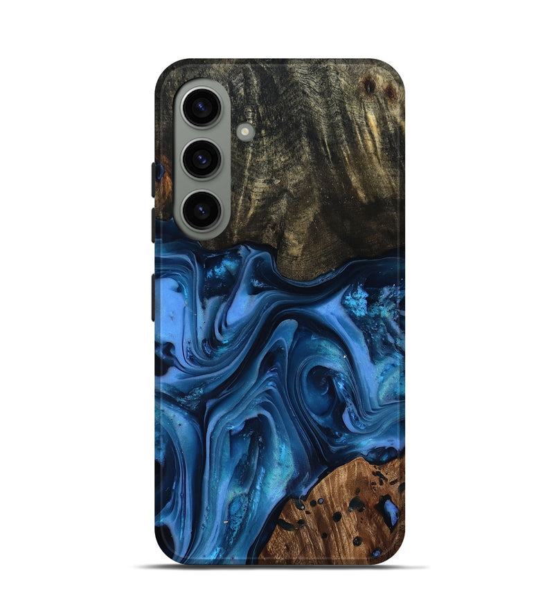 Galaxy S24 Wood Live Edge Phone Case - Jovani (Blue, 816888)
