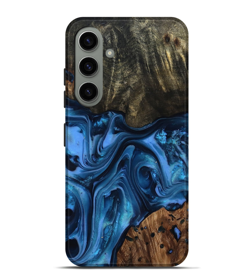 Galaxy S24 Plus Wood Live Edge Phone Case - Jovani (Blue, 816888)