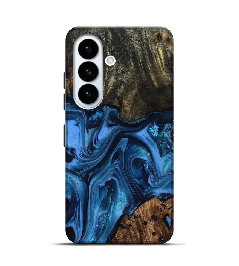 Galaxy S26 Wood Live Edge Phone Case - Jovani (Blue, 816888)