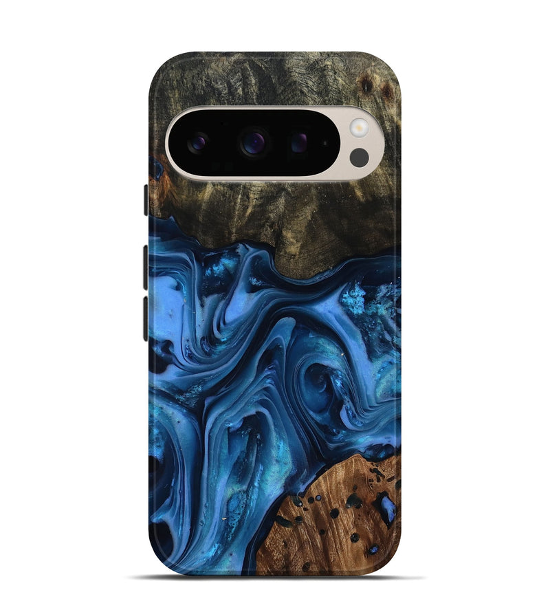 Pixel 10 Wood Live Edge Phone Case - Jovani (Blue, 816888)