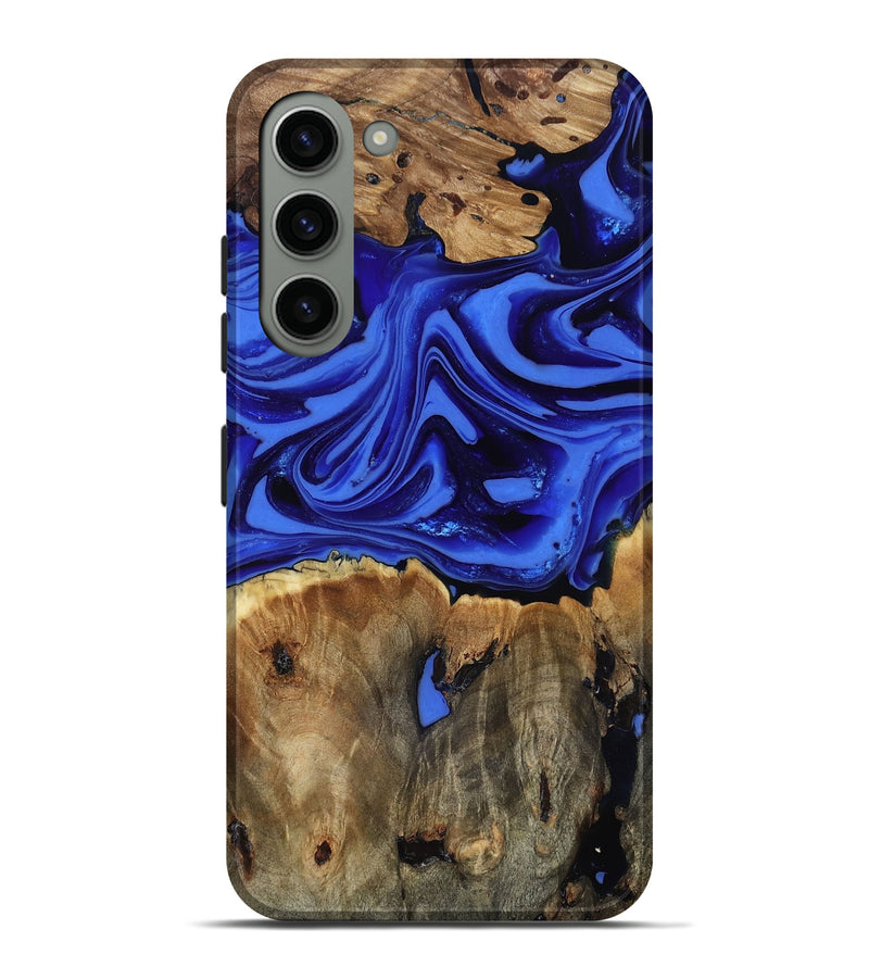 Galaxy S23 Plus Wood Live Edge Phone Case - Teressa (Blue, 816890)