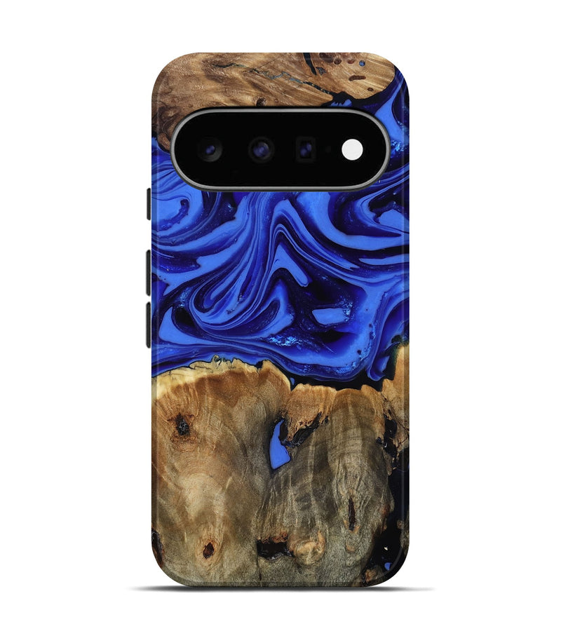 Pixel 11 Wood Live Edge Phone Case - Teressa (Blue, 816890)