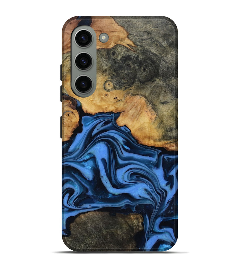Galaxy S23 Plus Wood Live Edge Phone Case - Alfred (Blue, 816901)