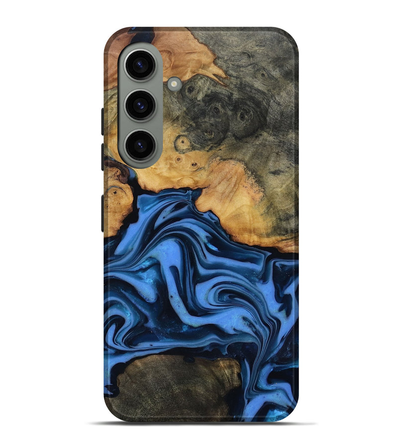 Galaxy S24 Plus Wood Live Edge Phone Case - Alfred (Blue, 816901)