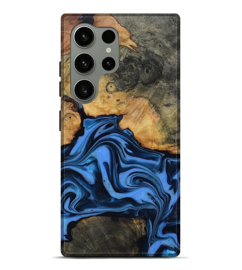 Galaxy S24 Ultra Wood Live Edge Phone Case - Alfred (Blue, 816901)