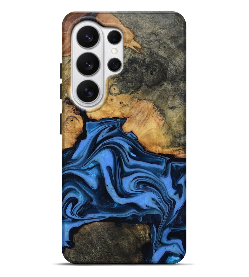 Galaxy S26 Ultra Wood Live Edge Phone Case - Alfred (Blue, 816901)