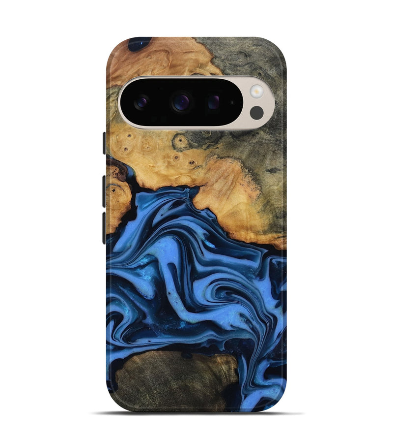 Pixel 10 Wood Live Edge Phone Case - Alfred (Blue, 816901)