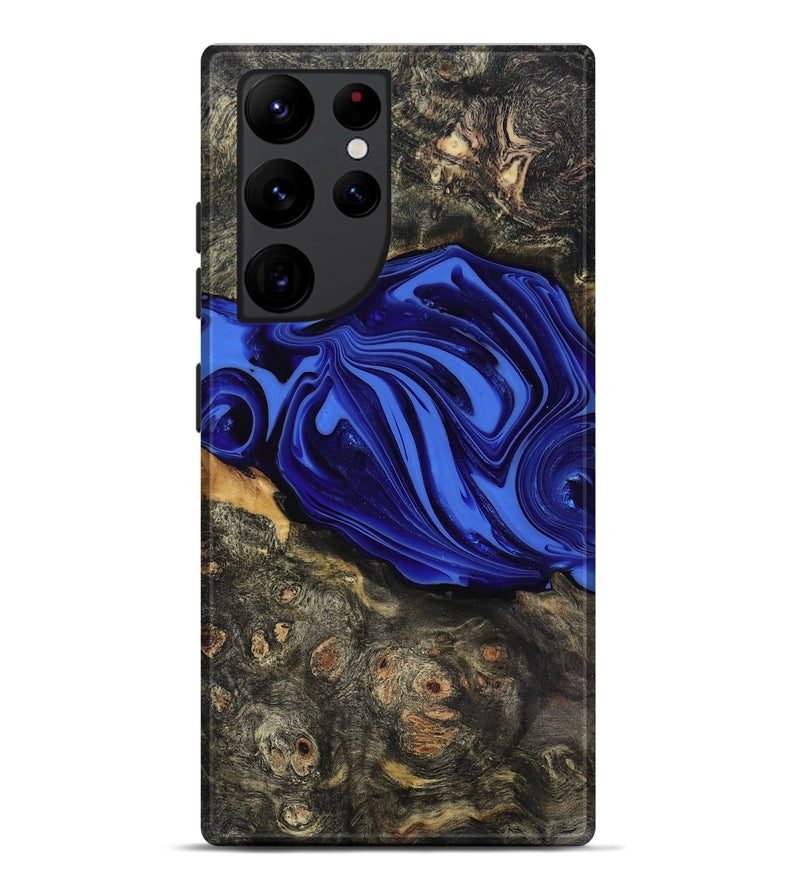 Galaxy S22 Ultra Wood Live Edge Phone Case - Kayce (Blue, 816903)