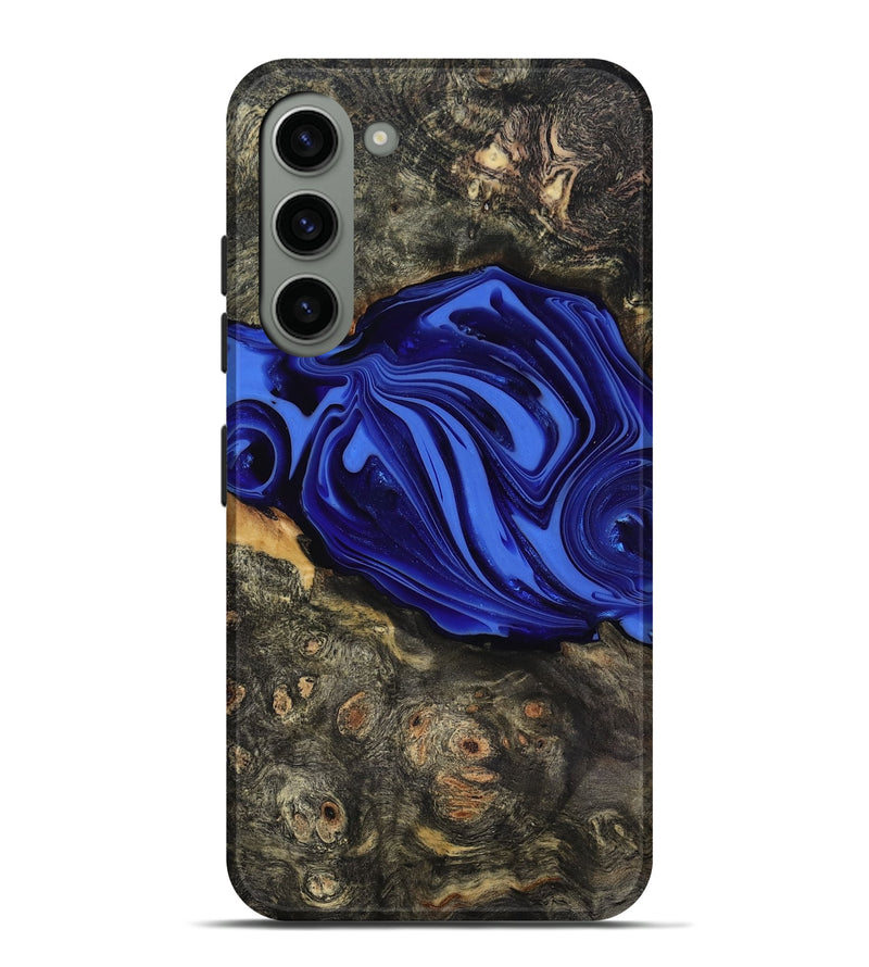 Galaxy S23 Plus Wood Live Edge Phone Case - Kayce (Blue, 816903)
