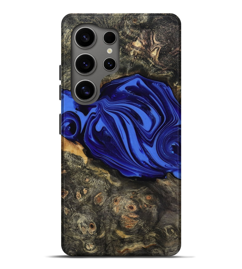 Galaxy S25 Ultra Wood Live Edge Phone Case - Kayce (Blue, 816903)