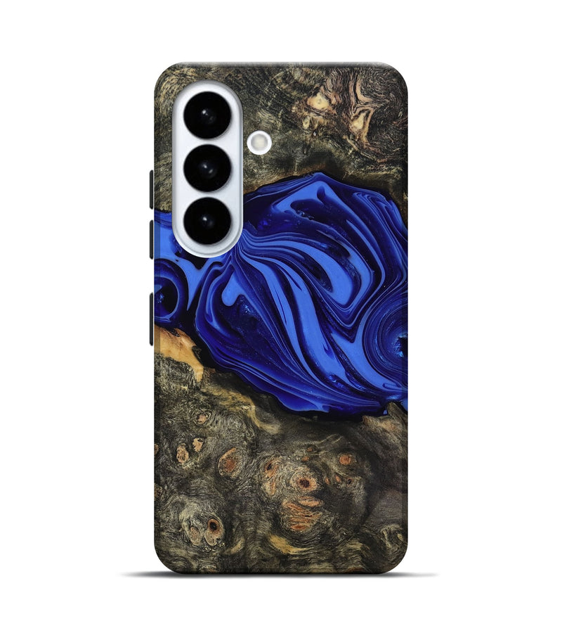 Galaxy S26 Wood Live Edge Phone Case - Kayce (Blue, 816903)