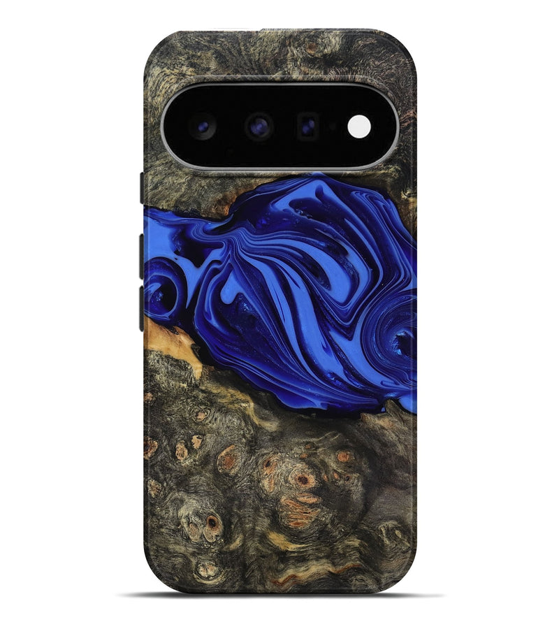 Pixel 11 Pro XL Wood Live Edge Phone Case - Kayce (Blue, 816903)