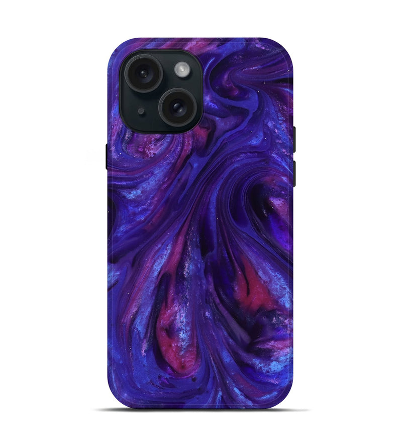 iPhone 15 ResinArt Live Edge Phone Case - Cher (Purple, 816909)