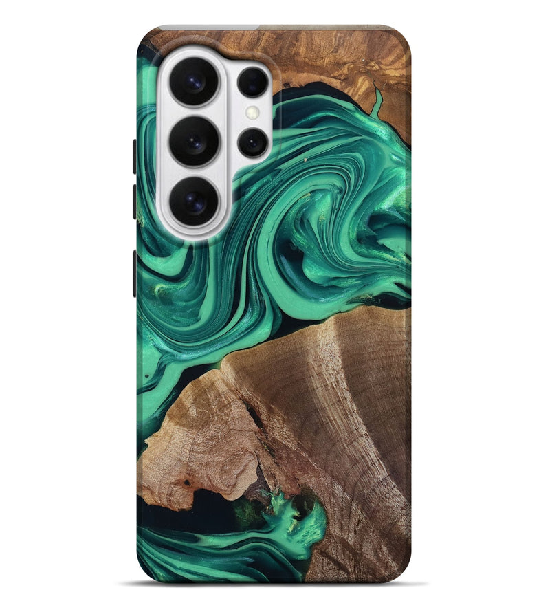 Galaxy S26 Ultra Wood Live Edge Phone Case - Annetta (Green, 816918)