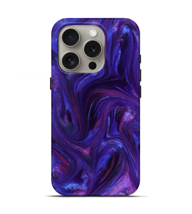 iPhone 16 Pro ResinArt Live Edge Phone Case - Abril (Purple, 816924)