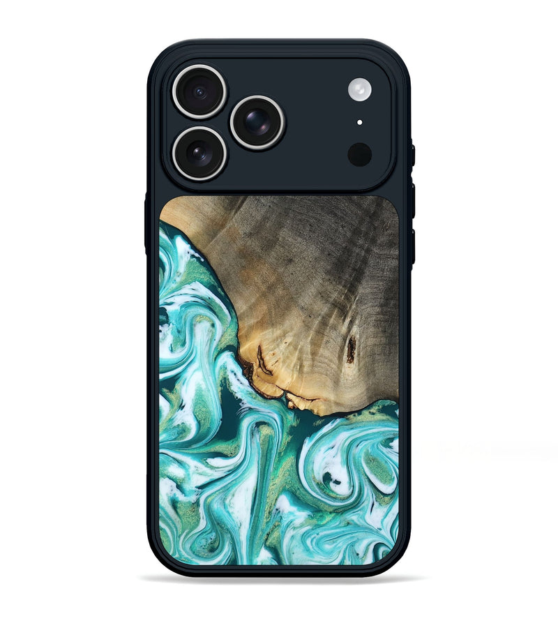 iPhone 17 Pro Max Wood Phone Case - Albina (Green, 816932)