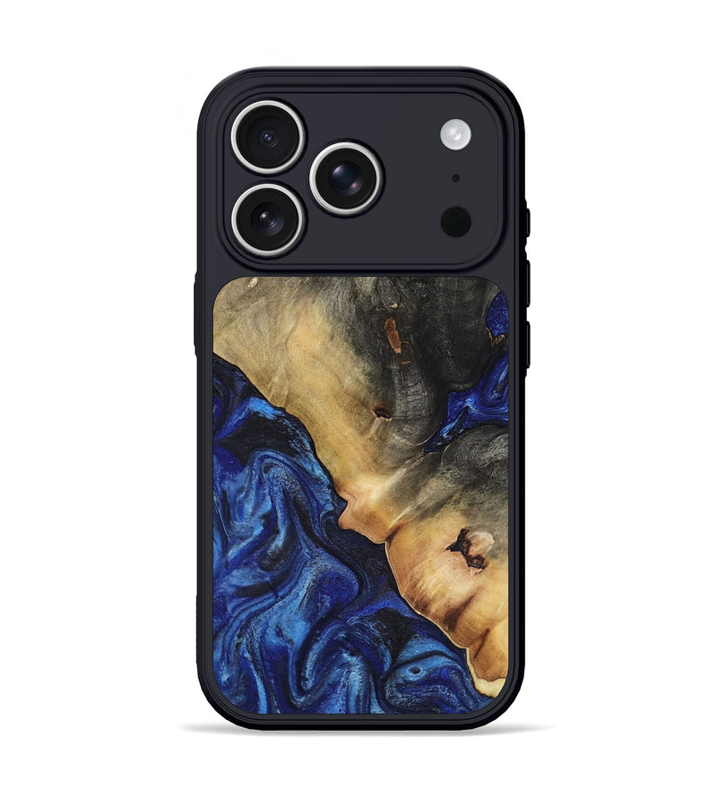 iPhone 17 Pro Wood Phone Case - Etha (Blue, 816937)