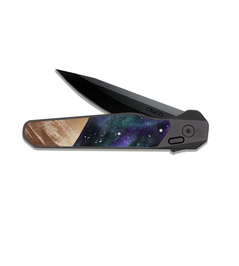 EDC Dark Slate Wood Pocket Knife - Zariyah (Cosmos, 816973)