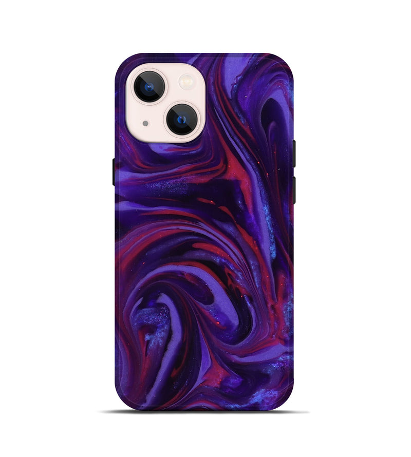 iPhone 13 mini ResinArt Live Edge Phone Case - Daron (Purple, 816994)