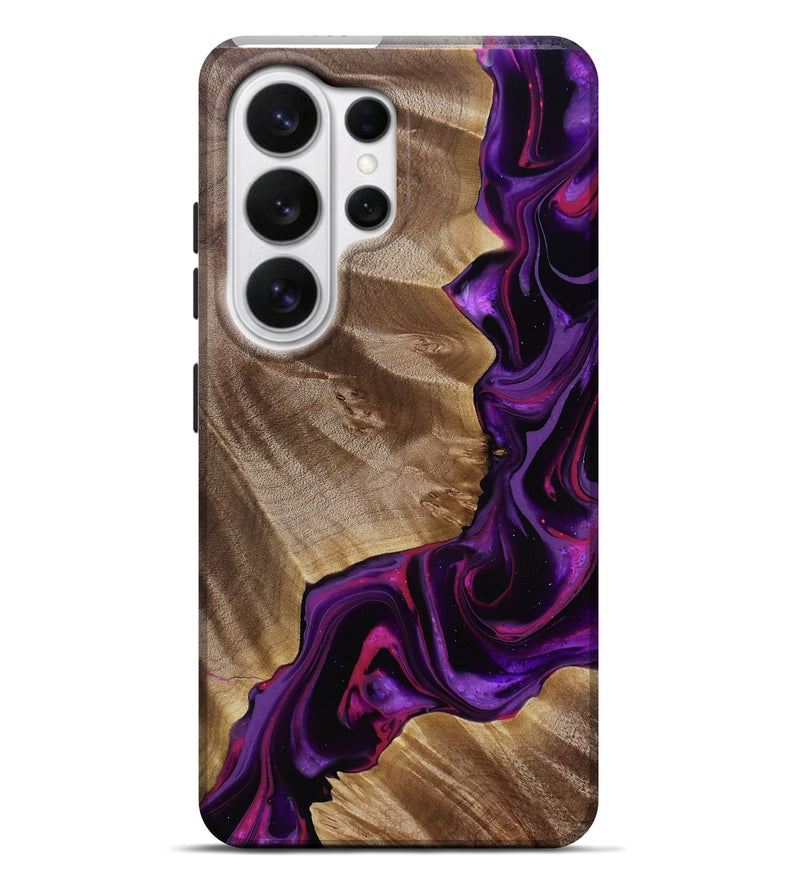 Galaxy S26 Ultra Wood Live Edge Phone Case - Ibrahim (Purple, 816995)