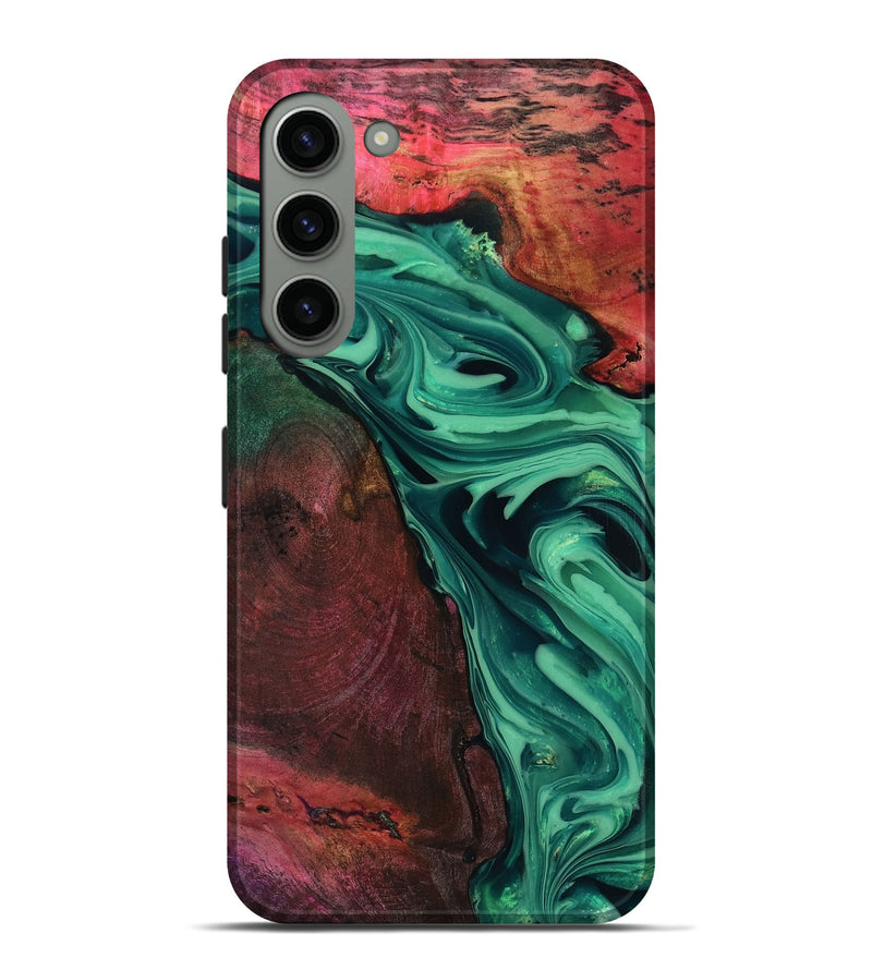 Galaxy S23 Plus Wood Live Edge Phone Case - Hershel (Green, 816996)