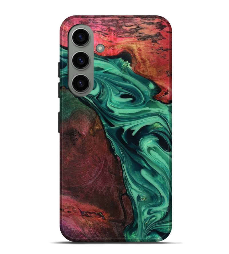 Galaxy S24 Plus Wood Live Edge Phone Case - Hershel (Green, 816996)