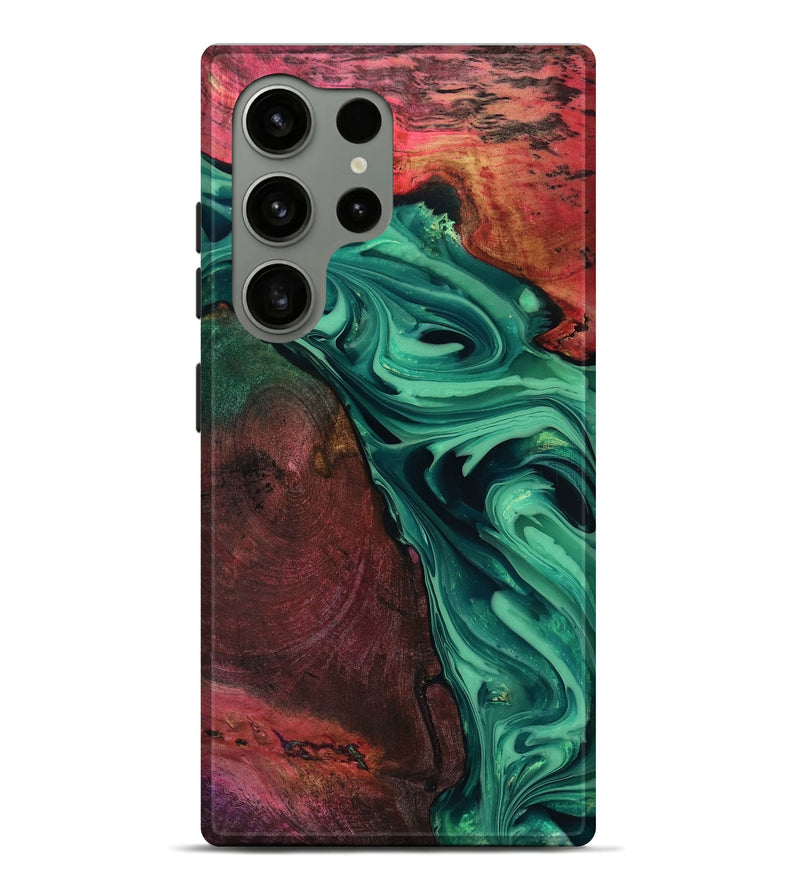 Galaxy S24 Ultra Wood Live Edge Phone Case - Hershel (Green, 816996)