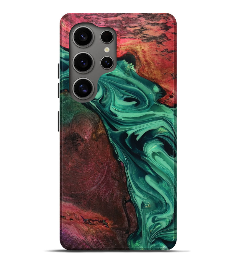 Galaxy S25 Ultra Wood Live Edge Phone Case - Hershel (Green, 816996)