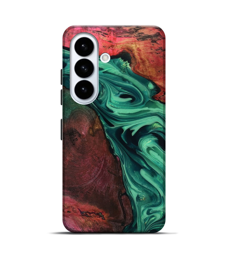 Galaxy S26 Wood Live Edge Phone Case - Hershel (Green, 816996)
